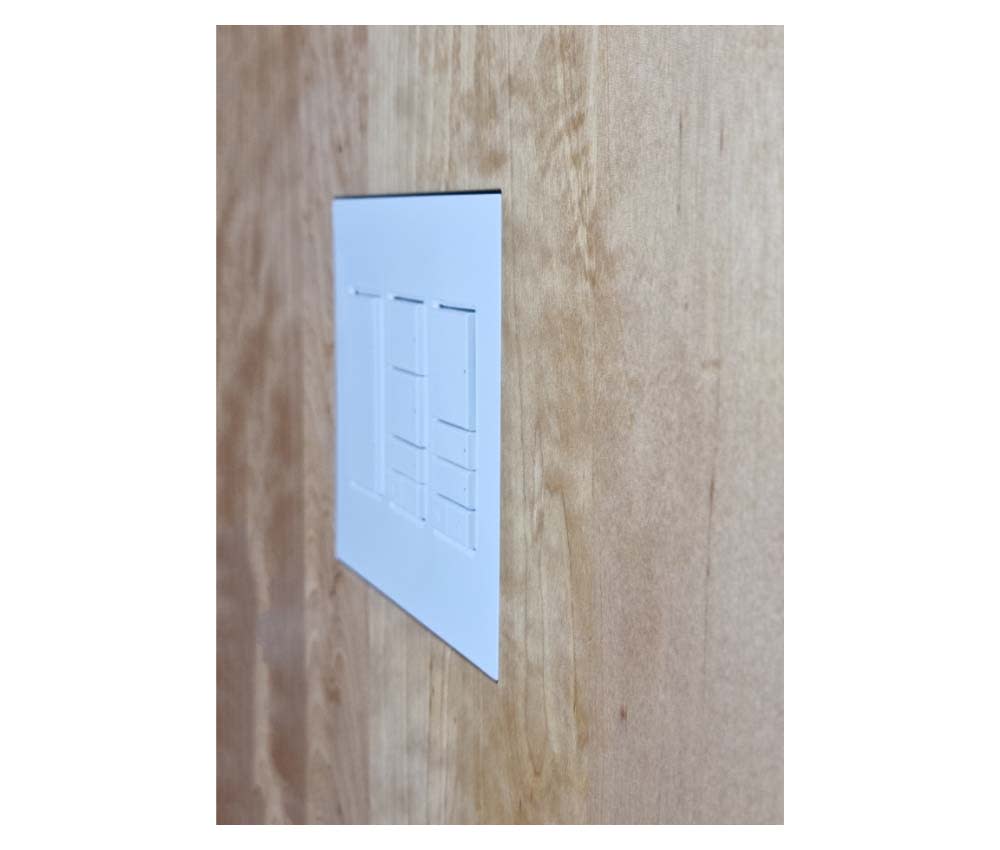 Wall-Smart® Solid Surface Mount for Control4 Contemporary Lighting Devices | 3 Gang