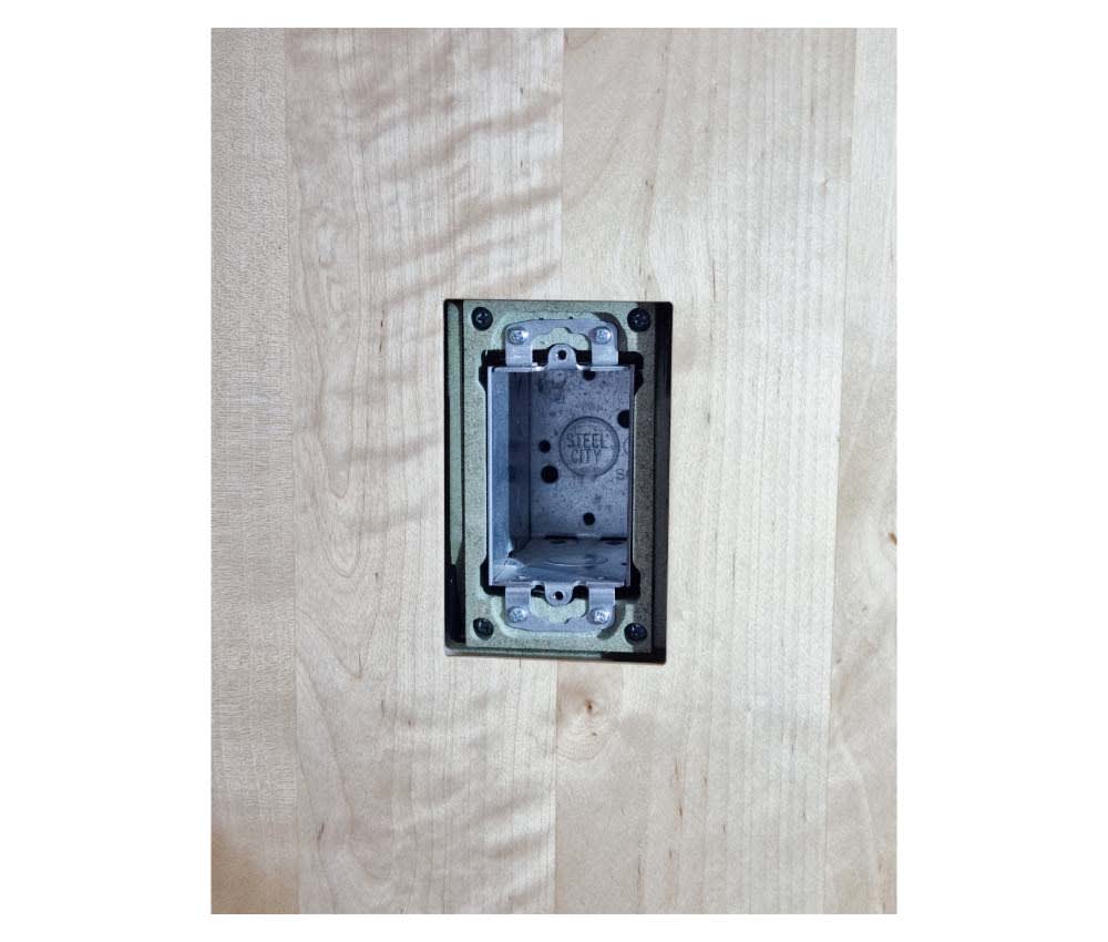 Wall-Smart® Solid Surface Mount for Control4 Contemporary Lighting Devices | 1 Gang