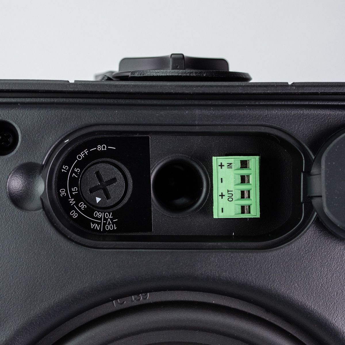 Surface Mount 8in 8 ohm/70v/100v OP Speaker 120w, Black
