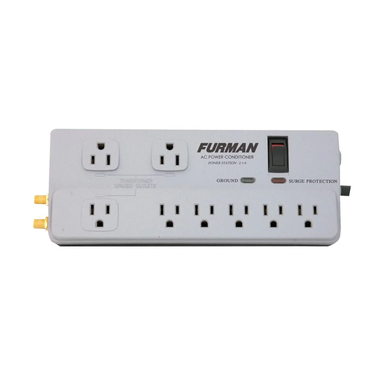 15A AC Strip 8 Outlets, 8Ft Cord, UL1449 Surge Protection