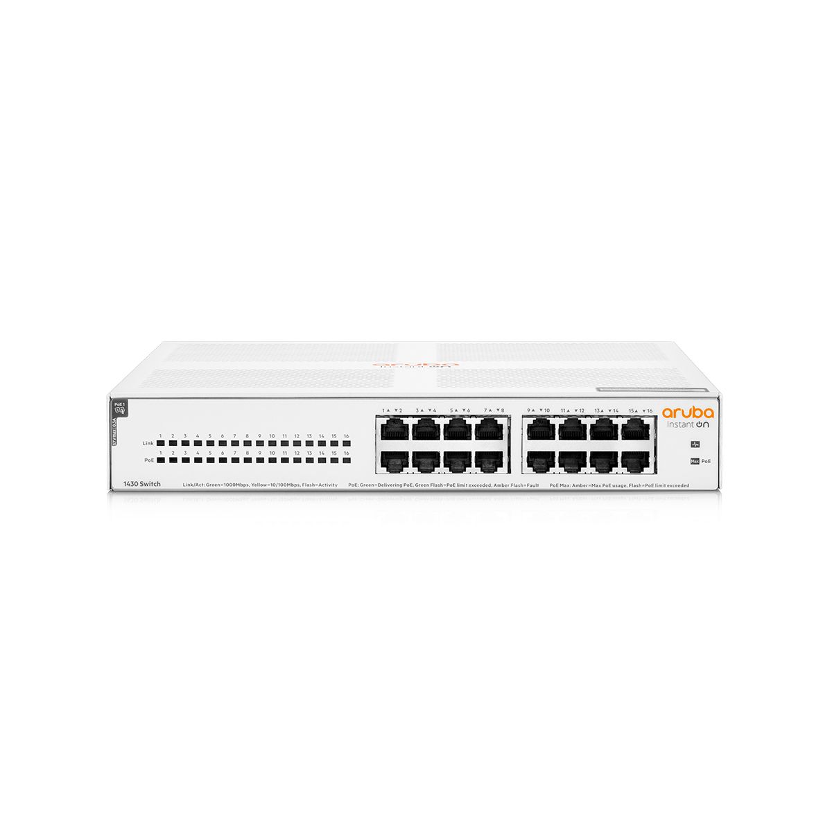 HPE Networking Instant On Switch Series 1430 16P PoE (124w)