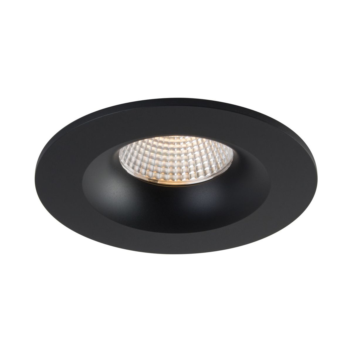 3.5in Luna LED Round Fixture 12w - 30K-Black