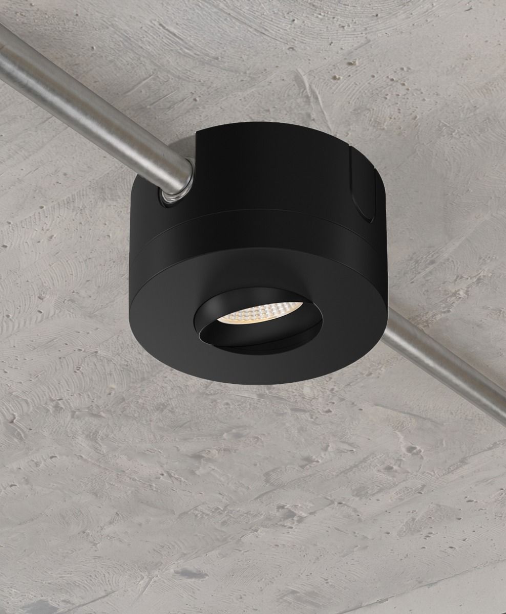 LUNA MULTI - 4in Gimbal, BK Surface Mnt, 900Lum, 10W, ColSel