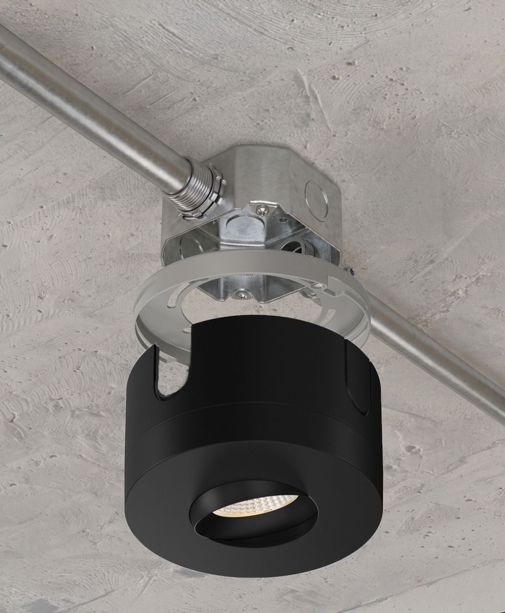 LUNA MULTI - 4in Gimbal, BK Surface Mnt, 900Lum, 10W, ColSel