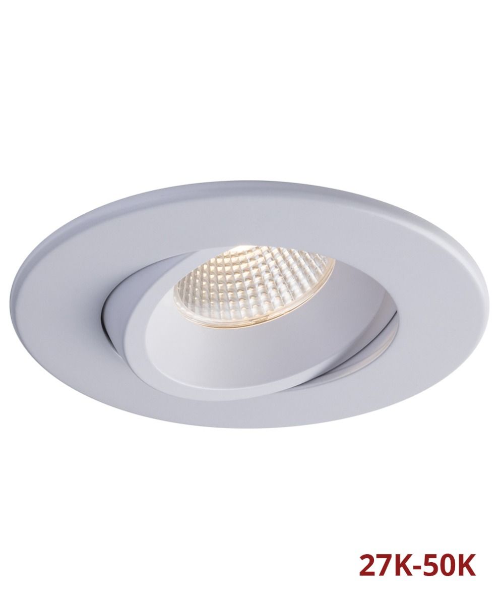 4 in LUNA Designer,12W,2700K-5000K Selectable, White