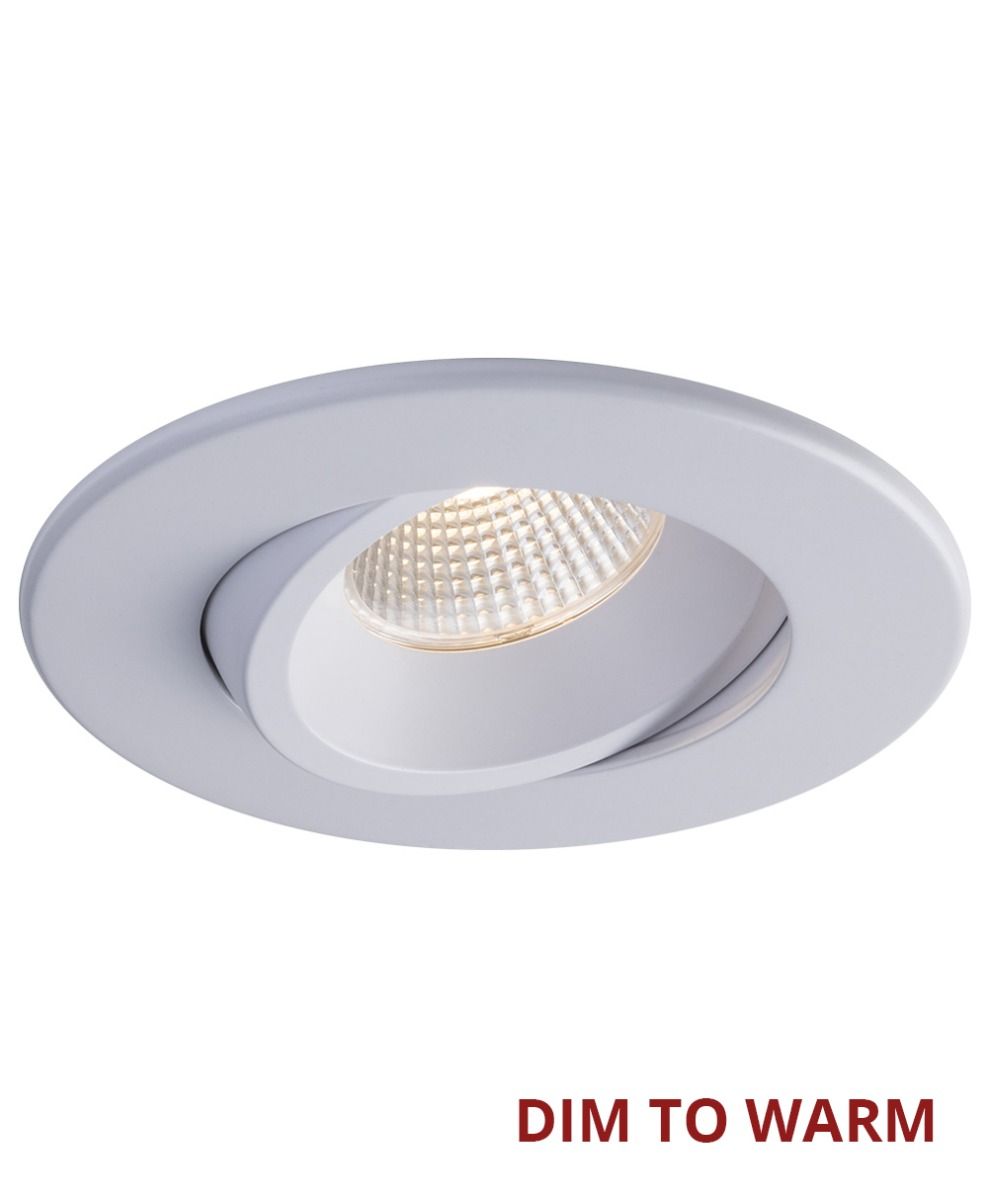4 in LUNA Designer,12W,Dim To Warm, White