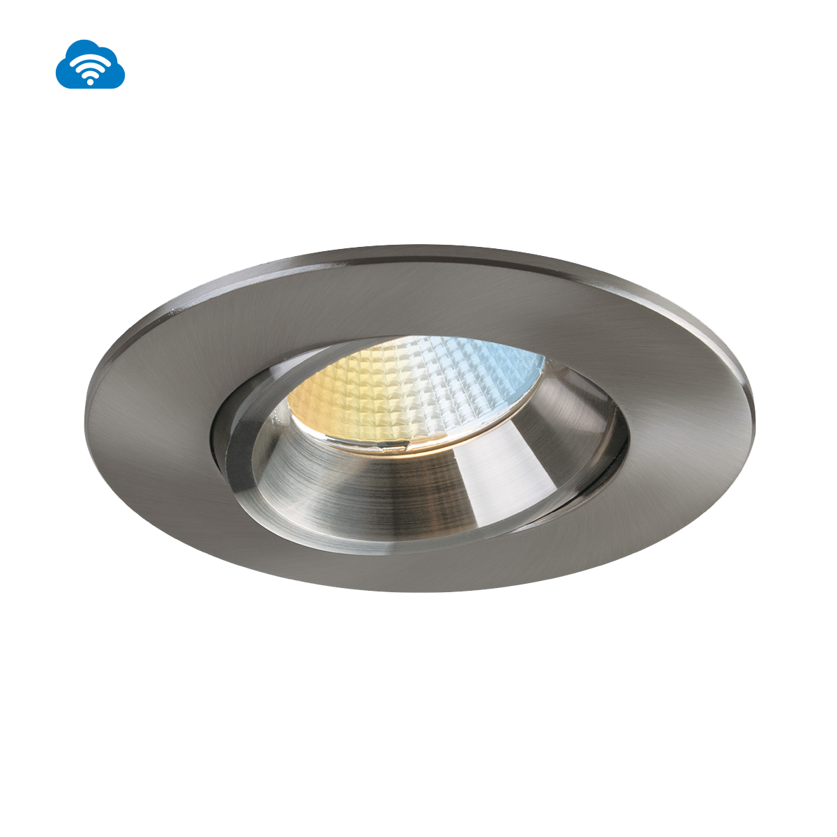 4in LUNA Regressed LED Fixture, OnCloud Built-In, BrushNic
