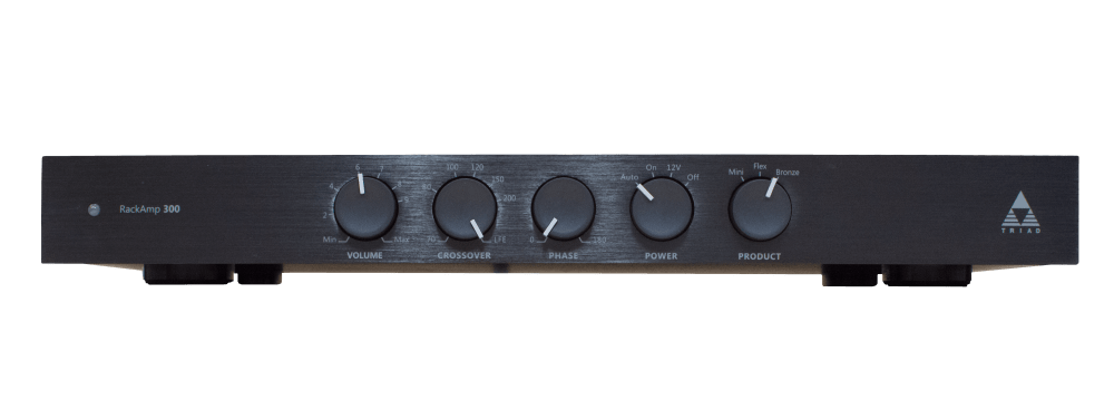 Triad InCeiling DS4/9 Sub with Round Frameless Grill with RackAmp 300 – STOCK