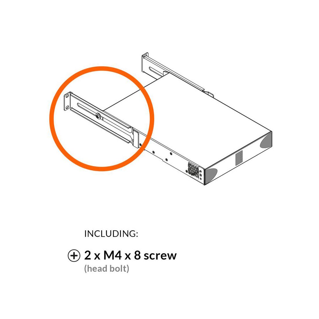 Dual Rear Rack Mount Kit for PowerZone Half Rack or 1004 Amp