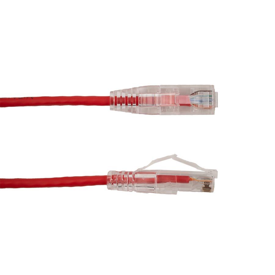 CAT6A Slim Patch Cord 7ft Red  (077-2070/7RD)