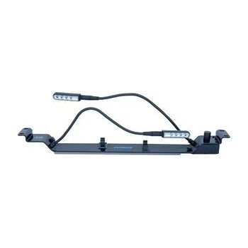 Single Rack Space Panel Dual Goose Neck 12V LED Light