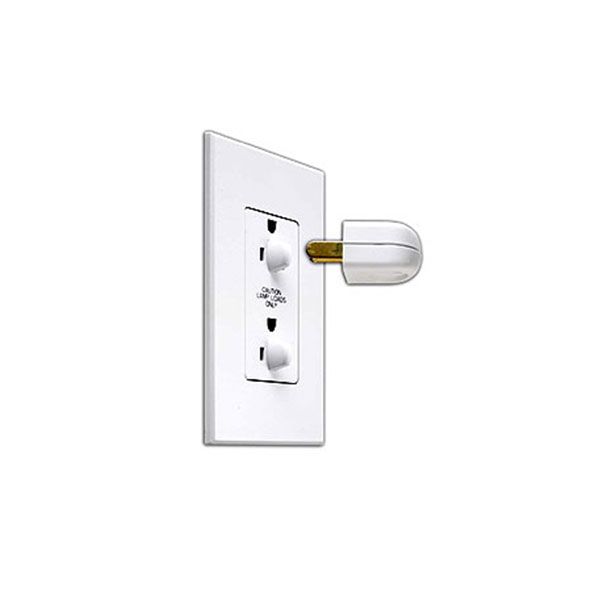 15A TAMPER RESISTANT RECEPTACLE - HALF DIMMING  SATIN SNOW