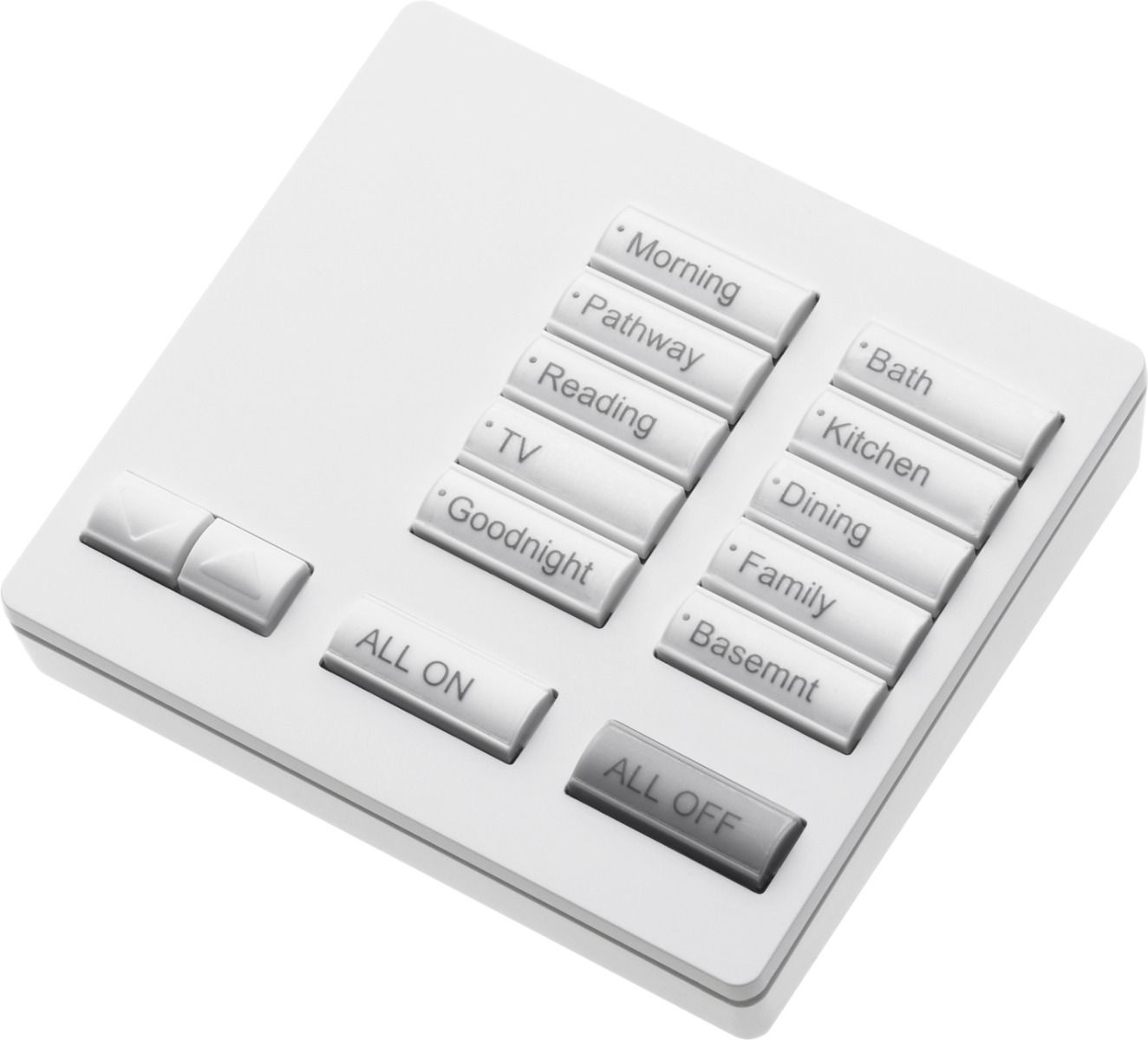 RA2 TABLETOP 10 BUTTON KEYPAD W-RAISE/LOWER SATIN MIDNIGHT