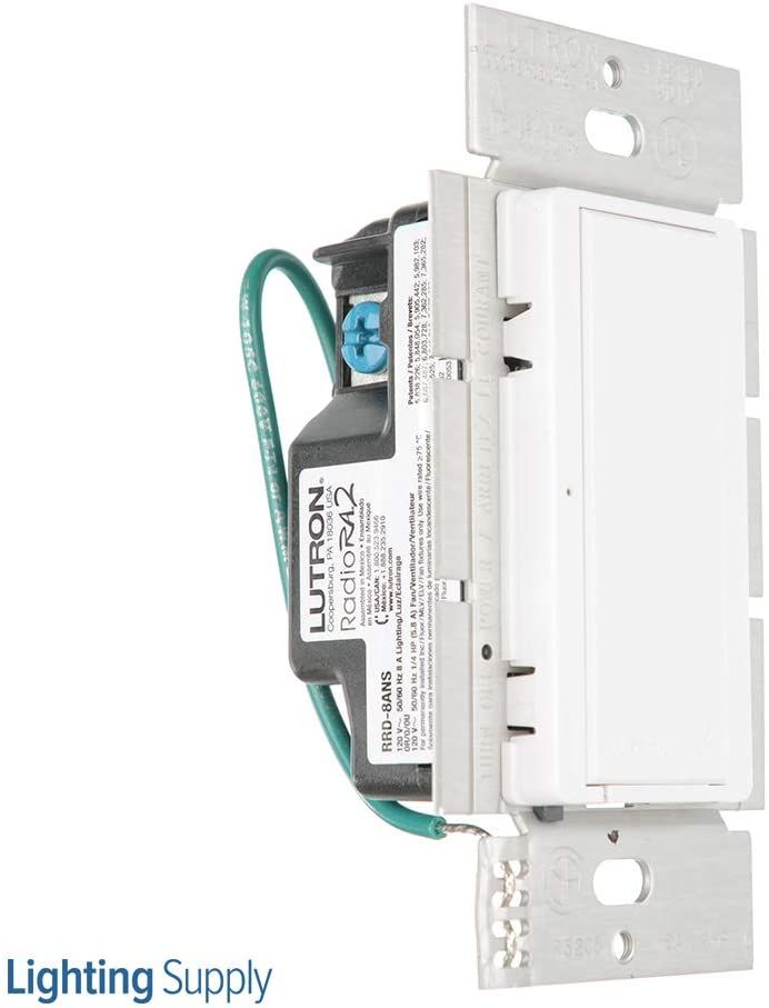 RA2 8AMP NEUTRAL SWITCH - GLOSS WHITE