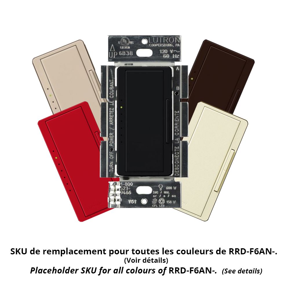 RA2 FLUORESCENT DIMMER - **Specify Colour**