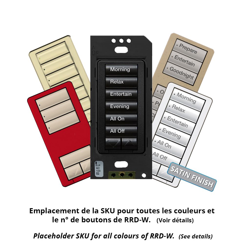 RA2 WALL KEYPADS (ALL CONFIGS) - **Specify Colour**