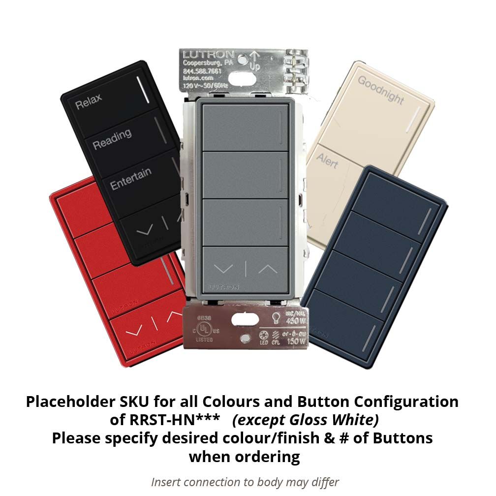 RA3 HYBRID KEYPAD w-NEUTRAL (ALL CONFIGS) - **Specify Colour