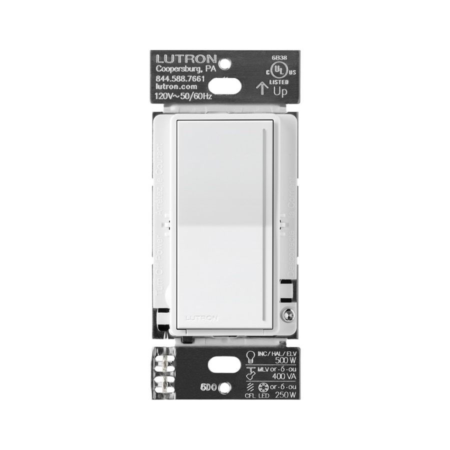 RA3 PHASE SELECTABLE NEUTRAL DIMMER SATIN SNOW WHITE