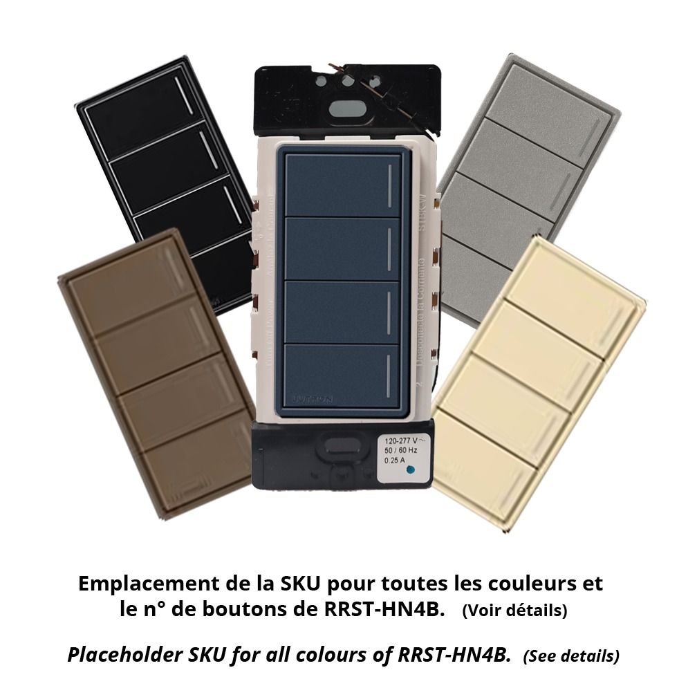 RA3 WALL KEYPADS (4B CONFIG) - **SPECIFY COLOUR**