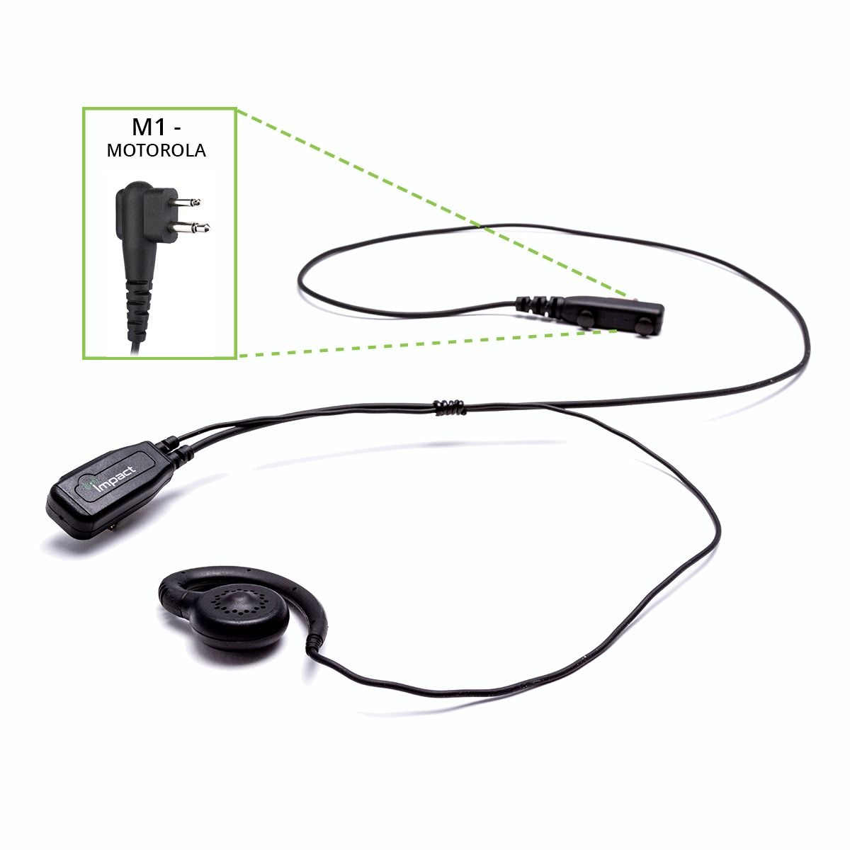 Wire Surveillance Kit with OEM style swivel ear hook RDU