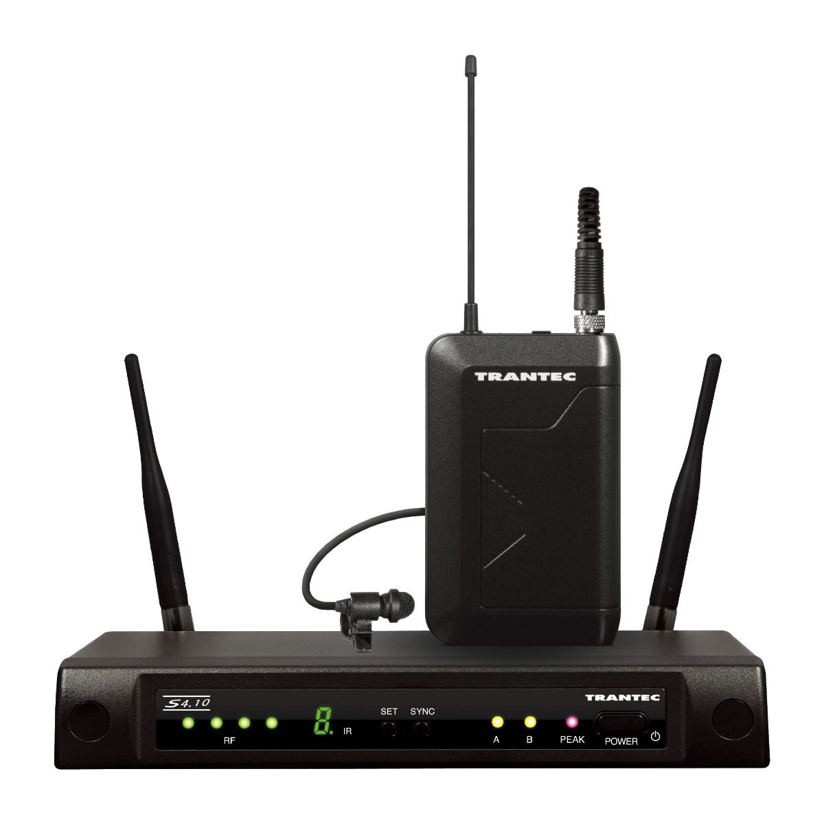 Trantec S4.10 wireless system with body pack & lavalier