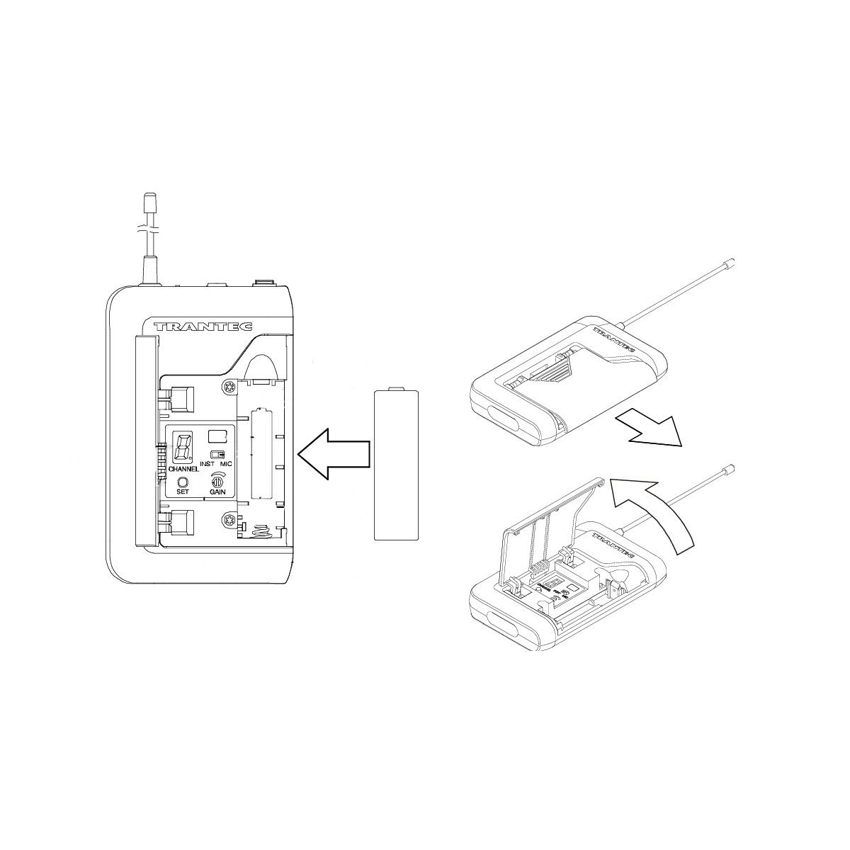 Beltpack Transmitter with Lavalier Microphone