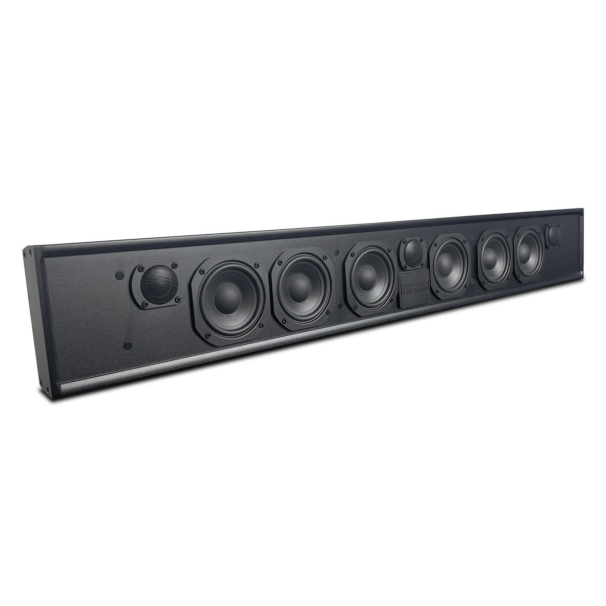 Slim LCR Soundbar, 6x 4.5in (3 passive), 3x 1in, 44in Wide