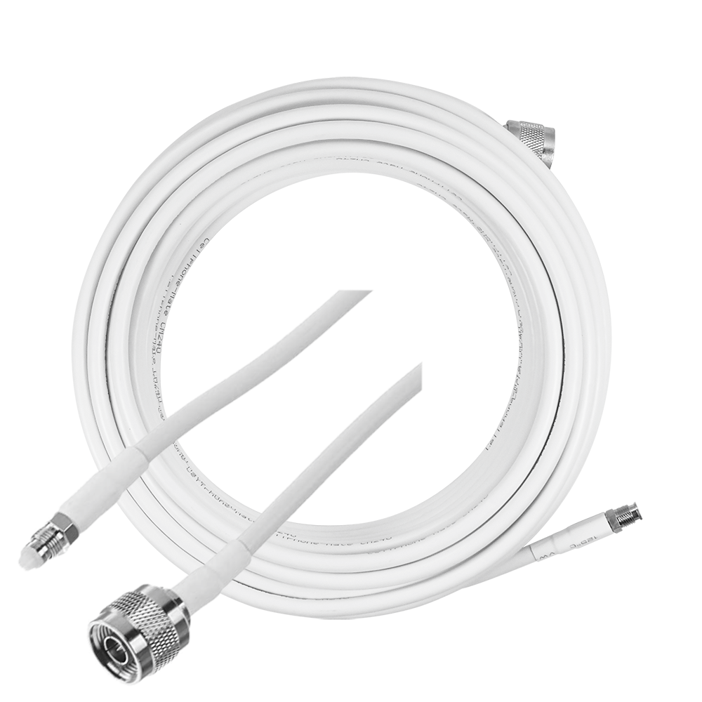 40ft Wht SC240 Cable (FME-F - N-Male Connectors)