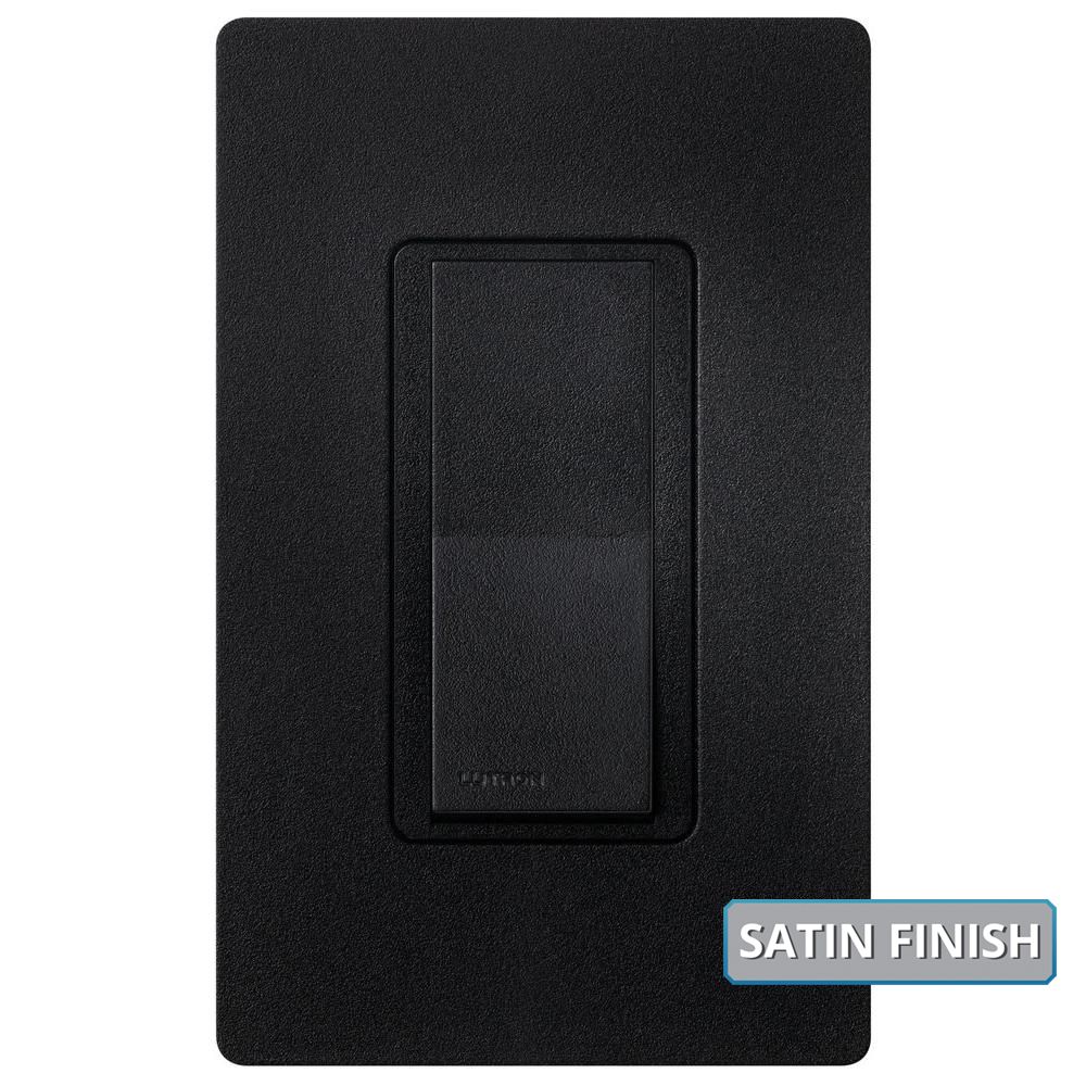 15A SINGLE POLE ON/OFF SWITCH - SATIN MIDNIGHT