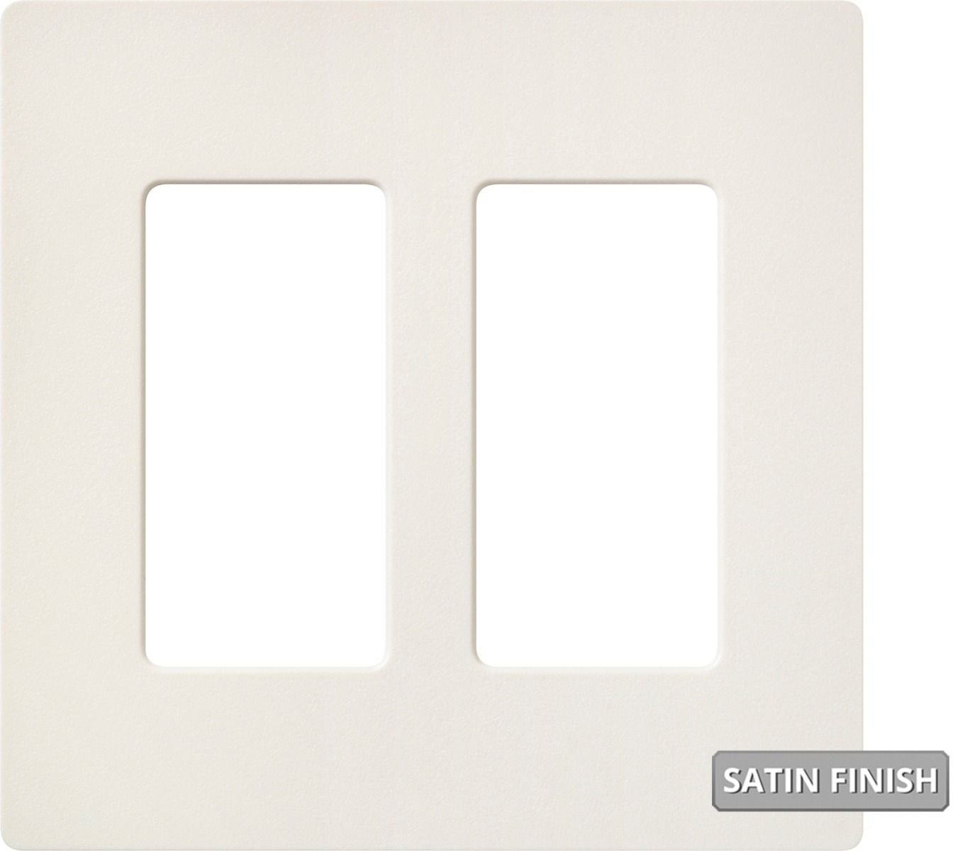 2-GANG SCREWLESS WALLPLATE - **SPECIFY COLOUR**