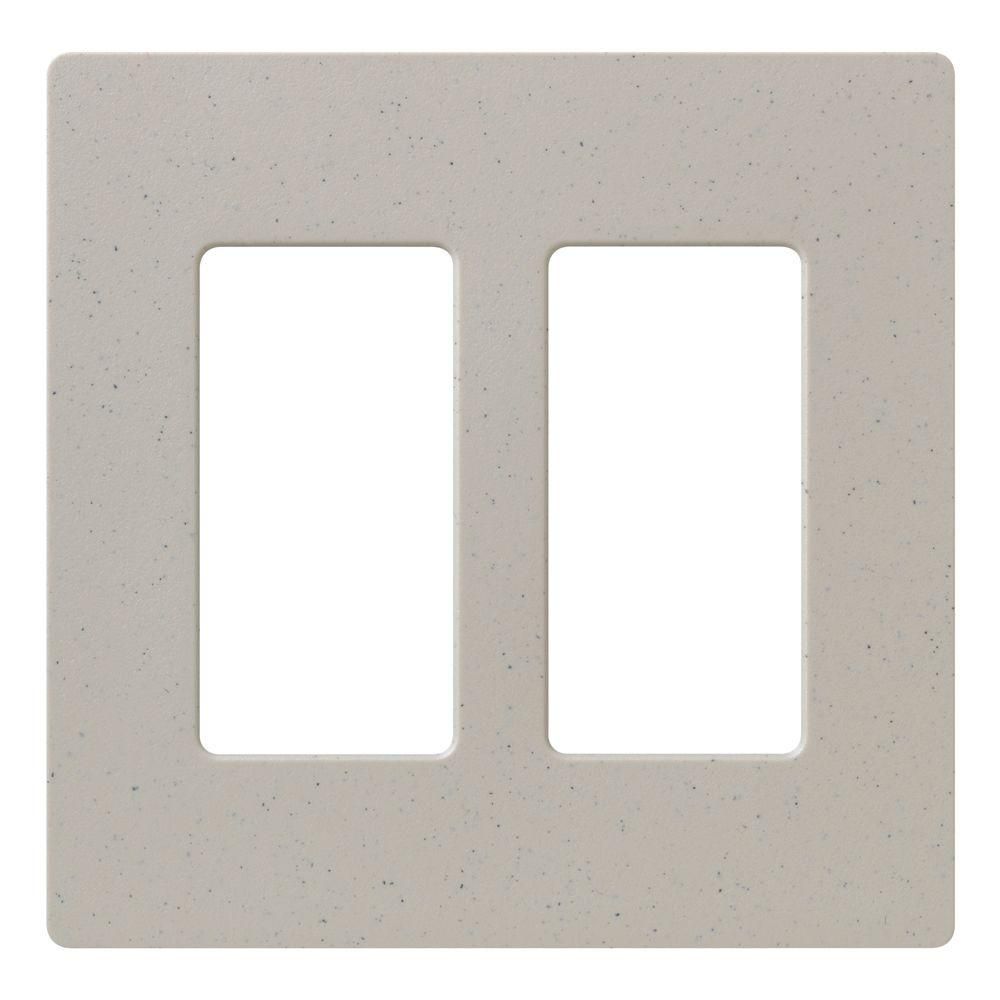 2-GANG SCREWLESS WALLPLATE - **SPECIFY COLOUR**