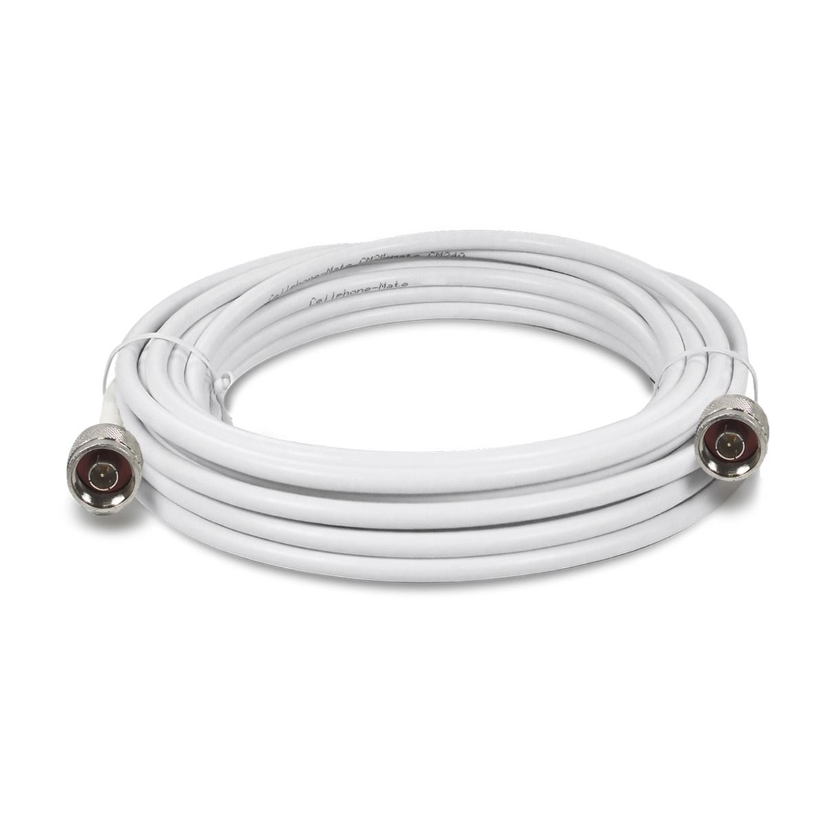 20ft White SC240 Coax with N-Male to N-Male