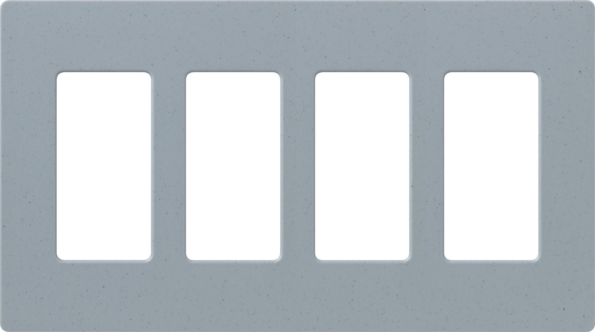 4-GANG SCREWLESS WALLPLATE - **SPECIFY SATIN COLOUR**