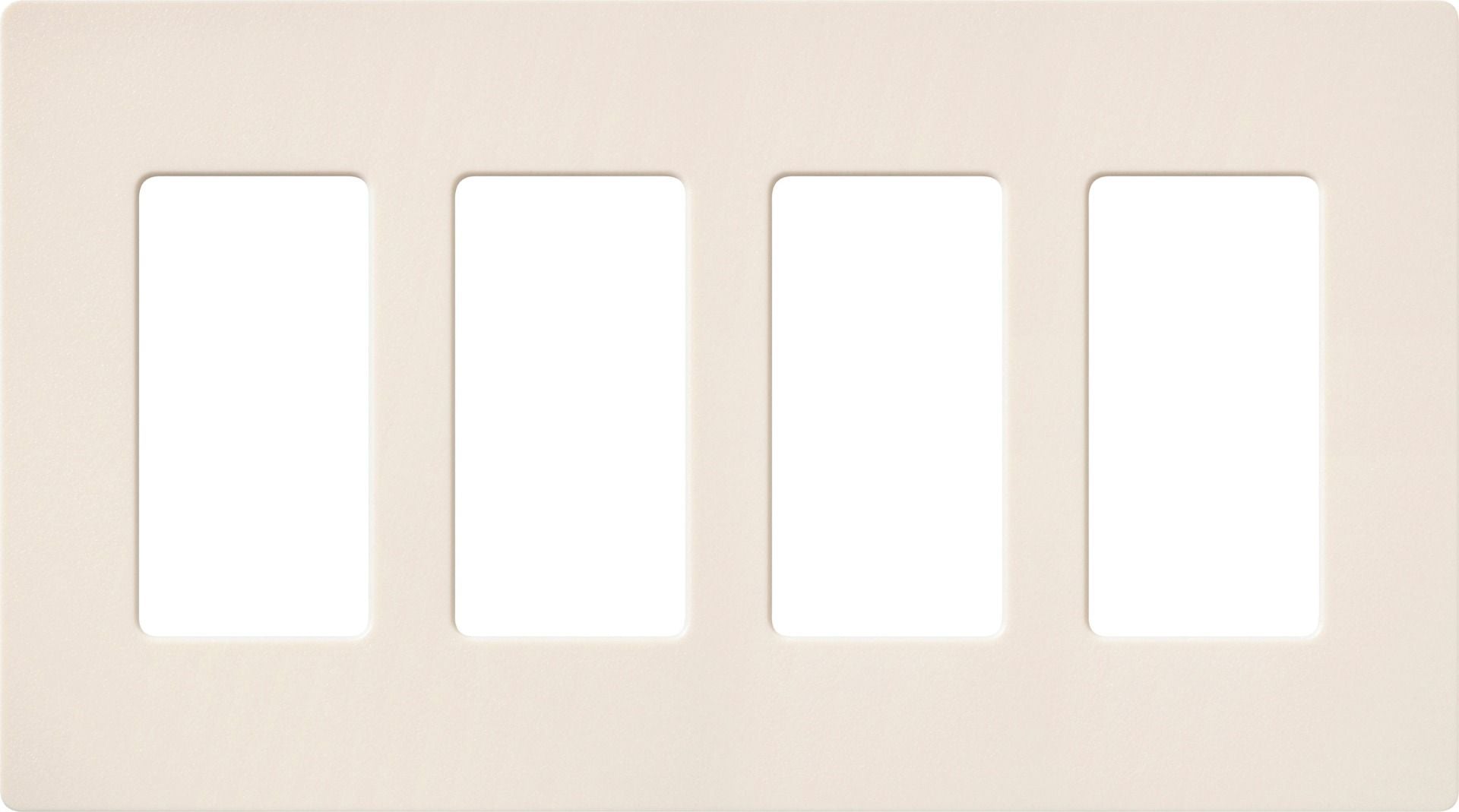 4-GANG SCREWLESS WALLPLATE - **SPECIFY SATIN COLOUR**