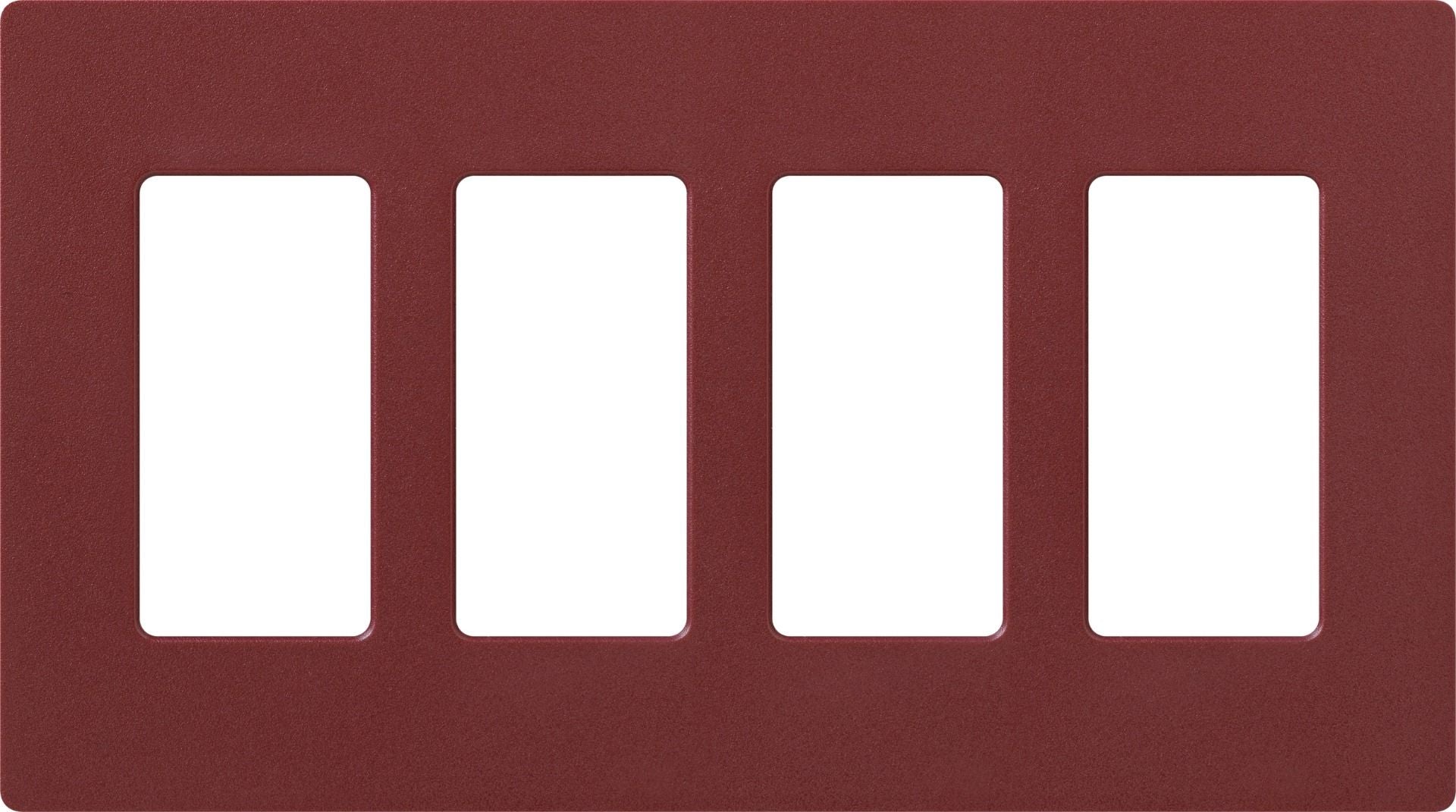 4-GANG SCREWLESS WALLPLATE - **SPECIFY SATIN COLOUR**