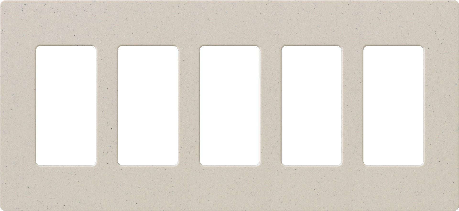 5-GANG SCREWLESS WALLPLATE - **SPECIFY SATIN COLOUR**