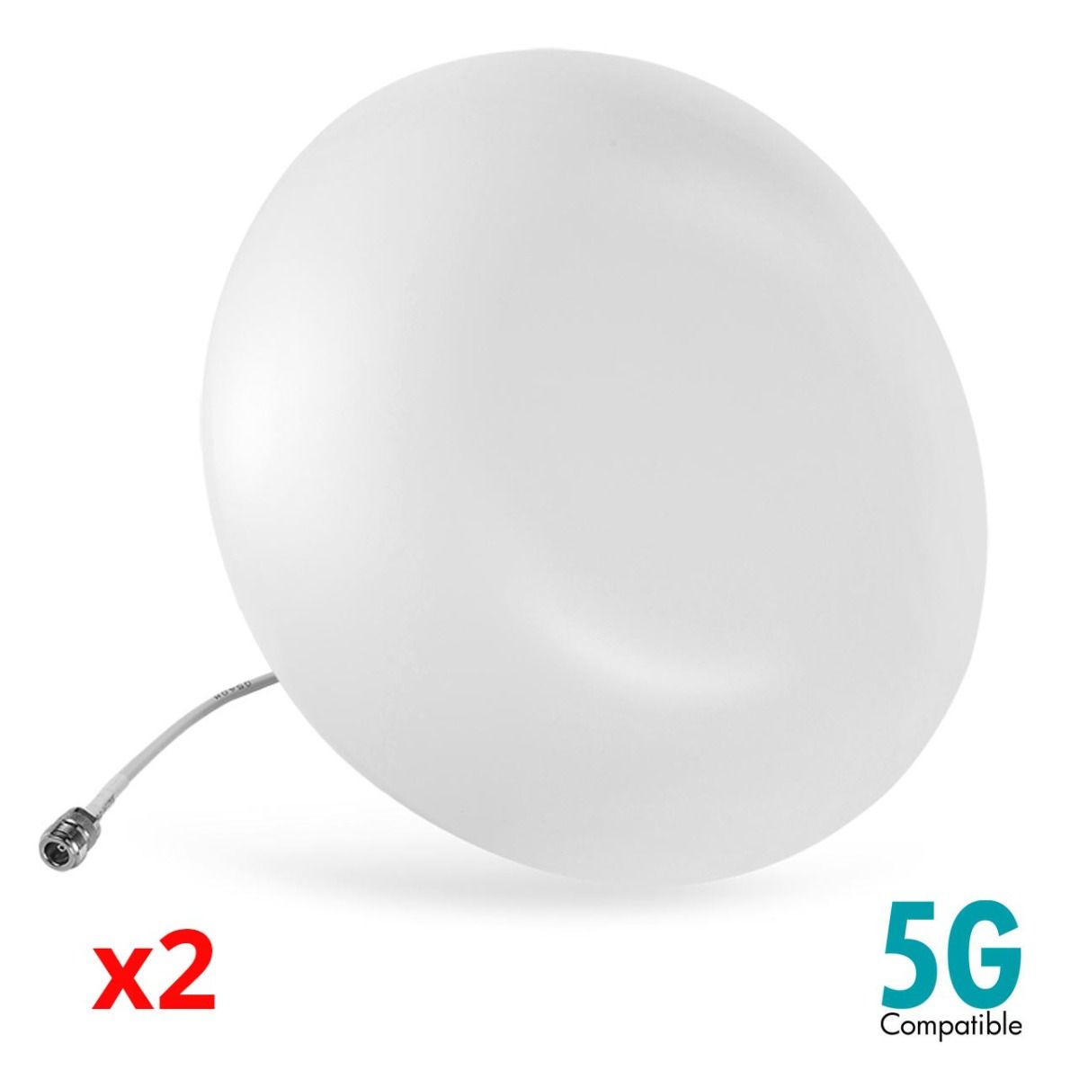 Adv Commercial 5G Cell Booster Kit w-Yagi & Panel & 2 Domes