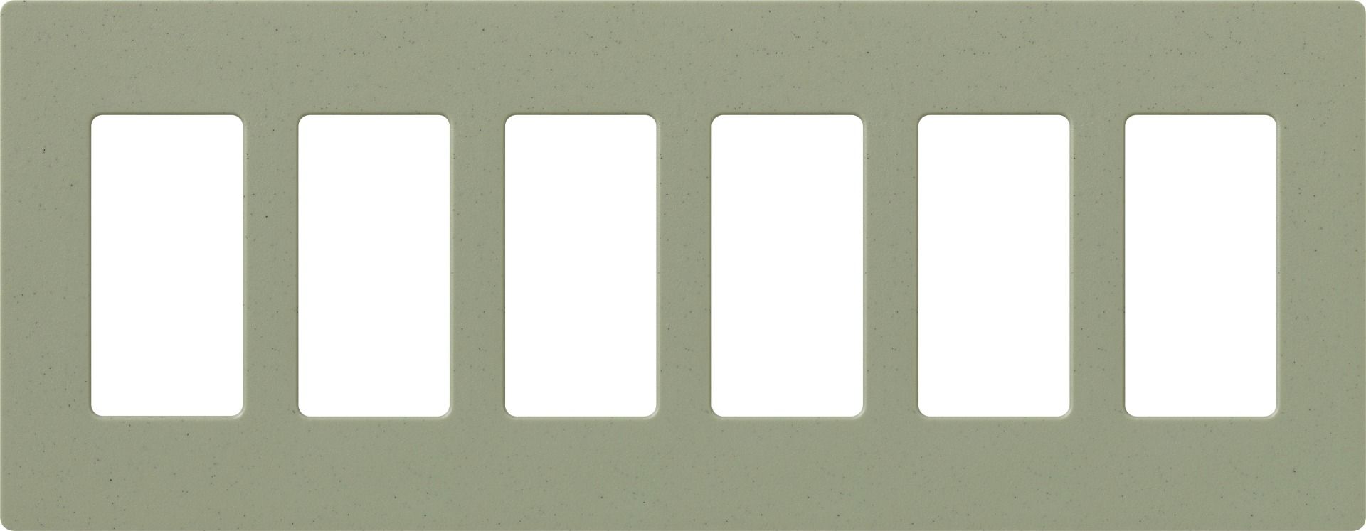 6-GANG SCREWLESS WALLPLATE - **SPECIFY SATIN COLOUR**