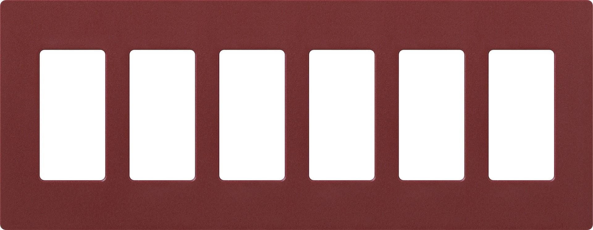 6-GANG SCREWLESS WALLPLATE - **SPECIFY SATIN COLOUR**
