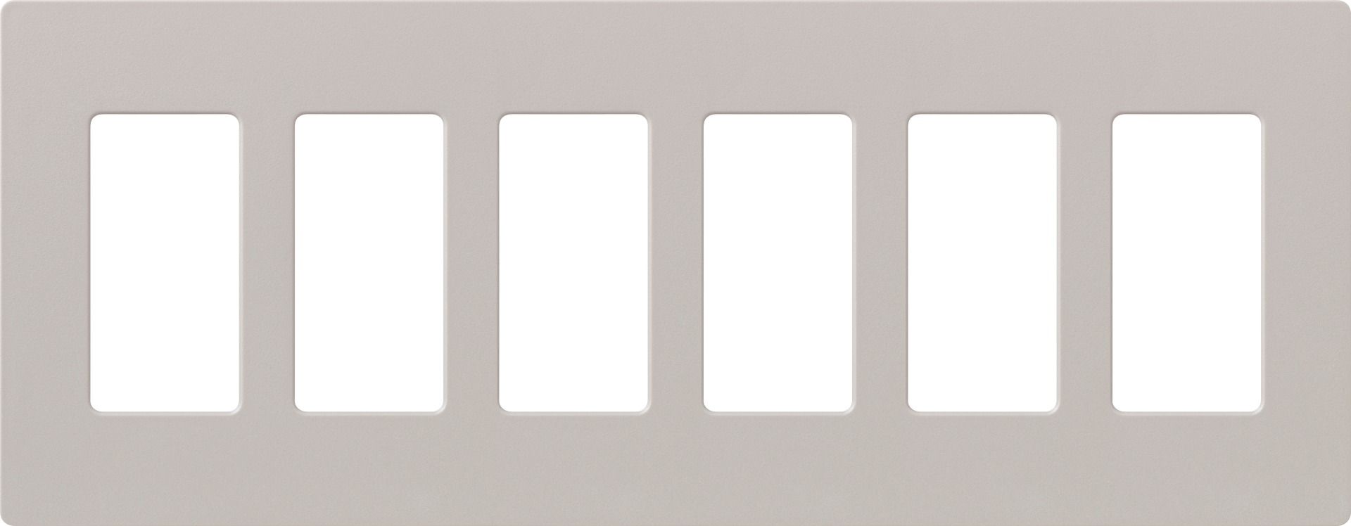6-GANG SCREWLESS WALLPLATE - **SPECIFY SATIN COLOUR**