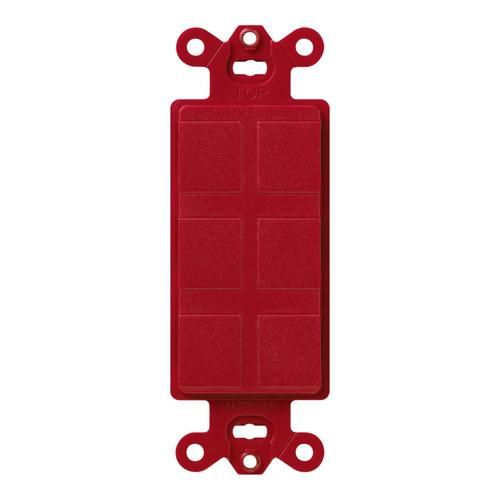 6-PORT FRAME W/BLANKS - **SPECIFY COLOUR**