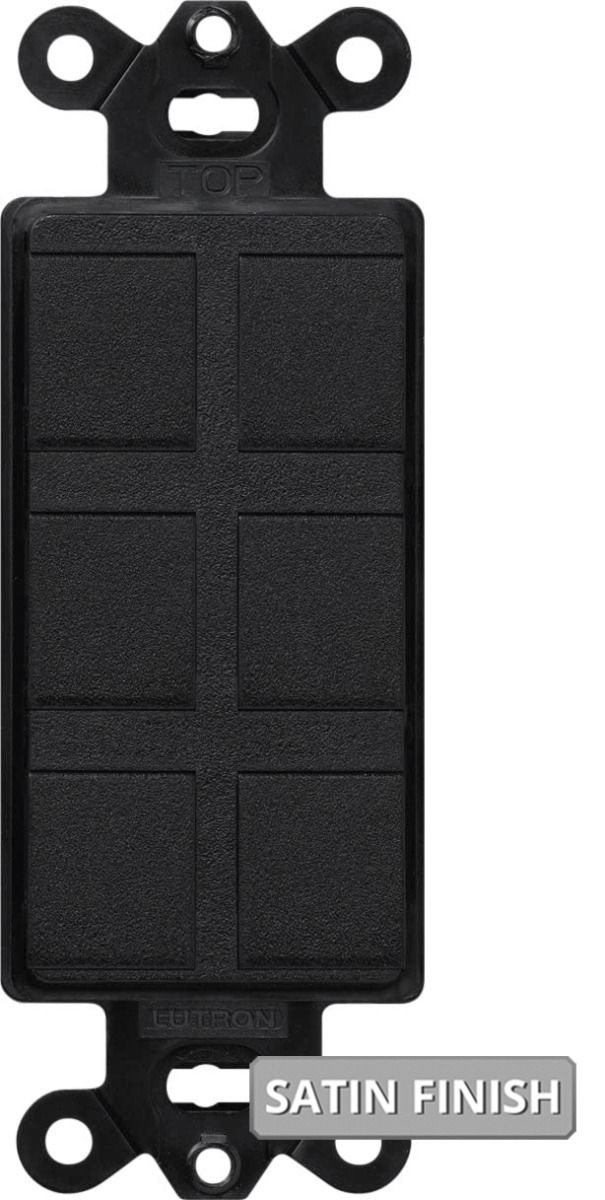 6-PORT WALLPLATE FRAME W/BLANKS - SATIN MIDNIGHT