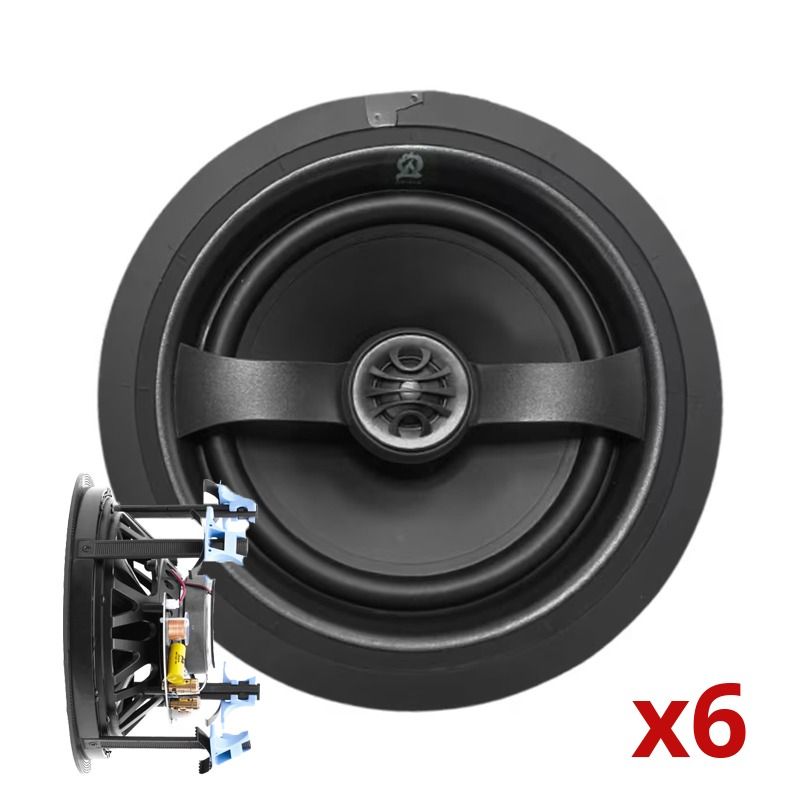 8in 70v/8Ohm In-ceiling Speaker, D81T--  6 Pack