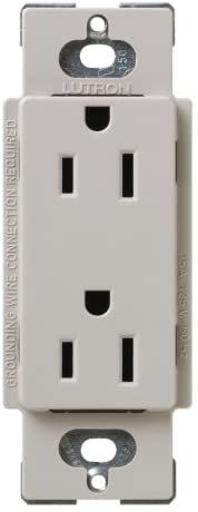 15 AMP DECORA AC RECEPTICAL - SATIN TAUPE