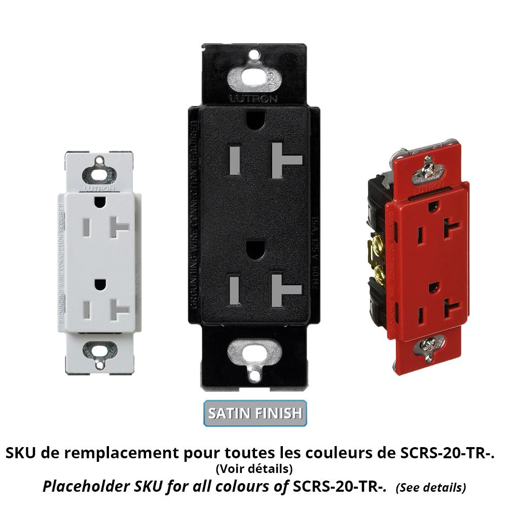 20A TAMPER RESISTANT RECEPTACLE - **SPECIFY COLOUR**