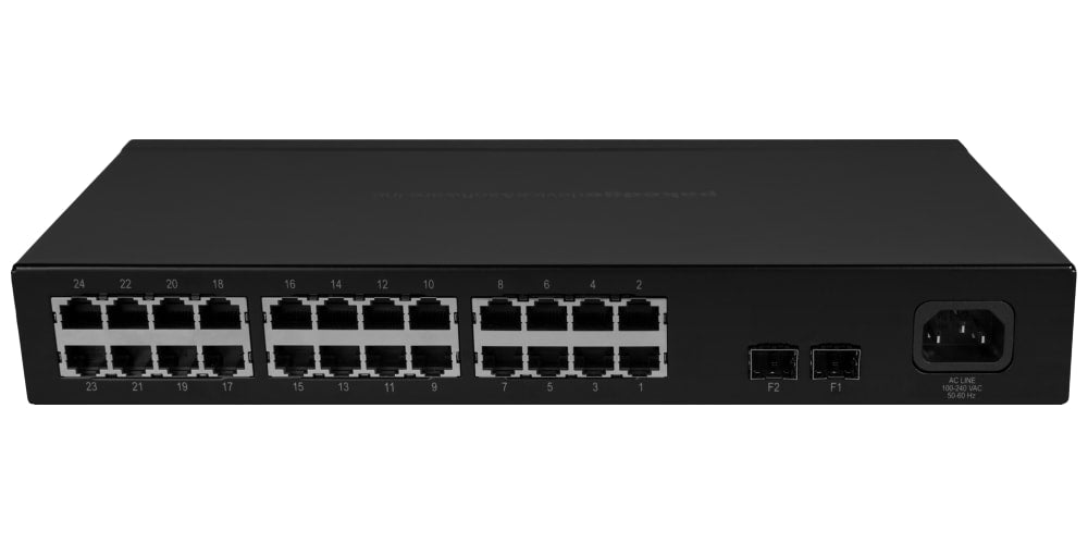 Pakedge® 26 Port Unmanaged Switch with 2 Fiber