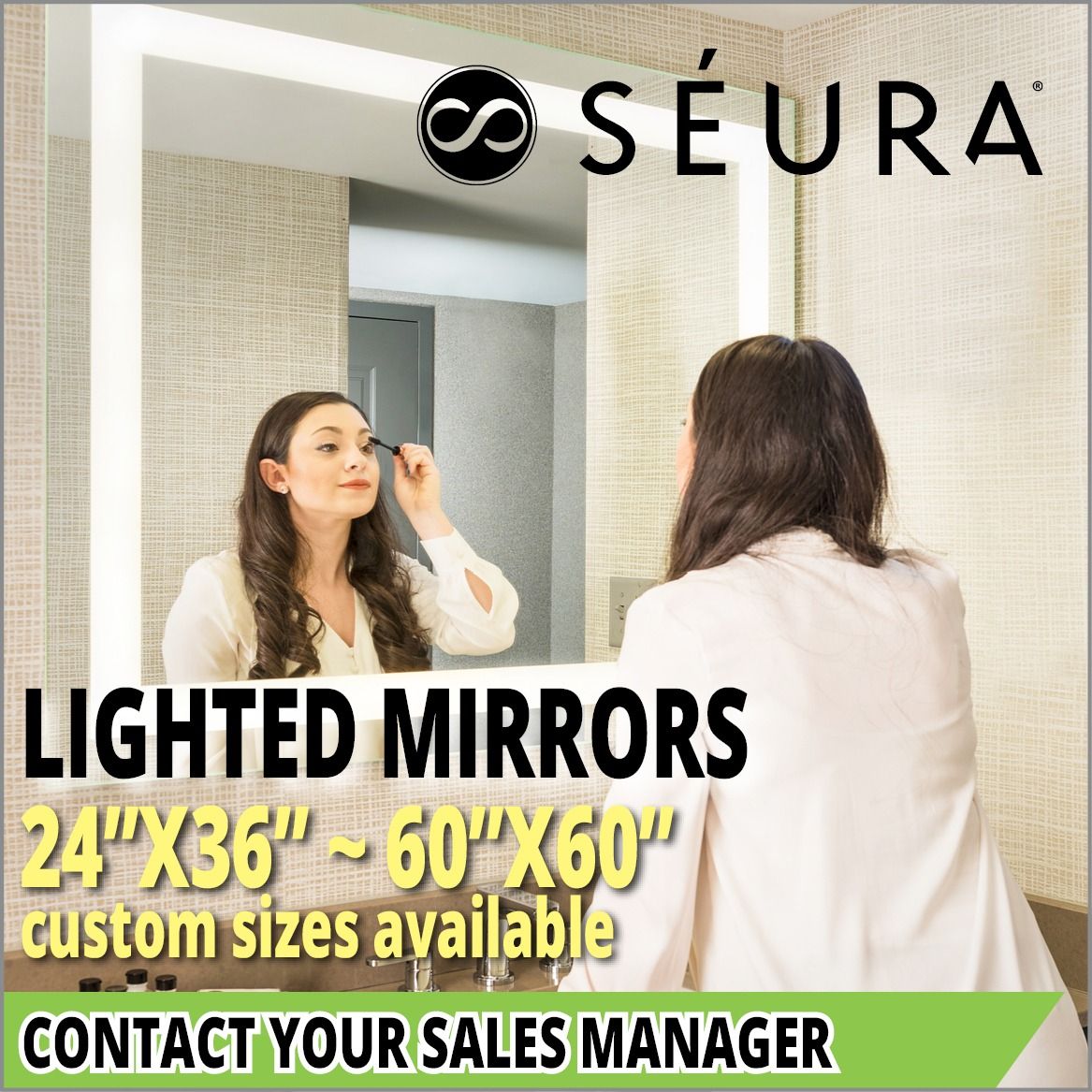 Vanity Mirrors with LED Lights build in - Contact Us