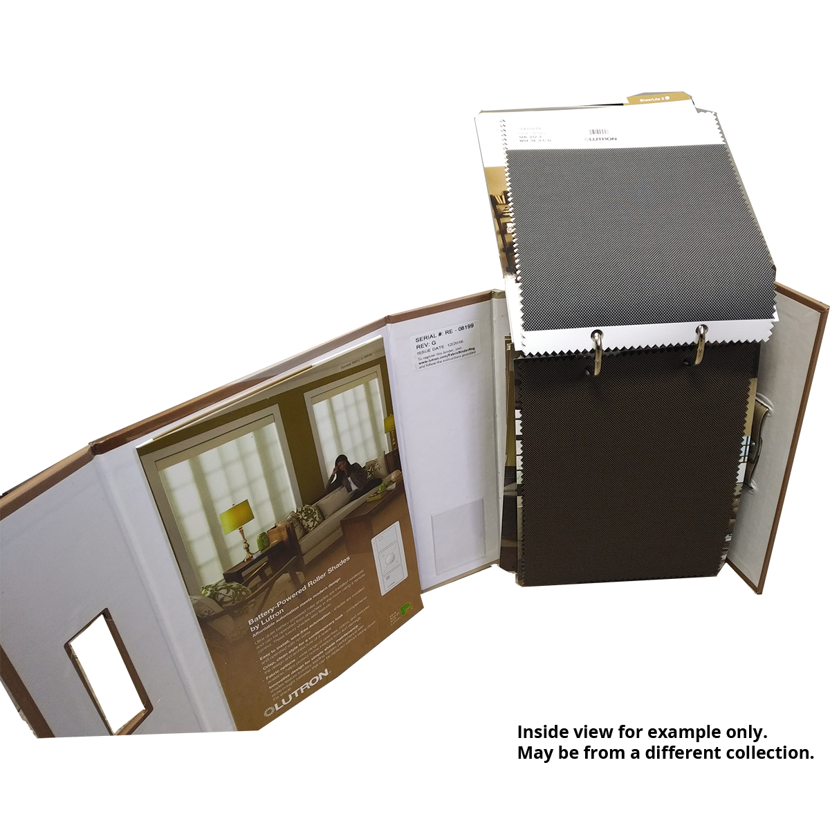LUTRON ROLLER SHADES SAMPLE BINDER