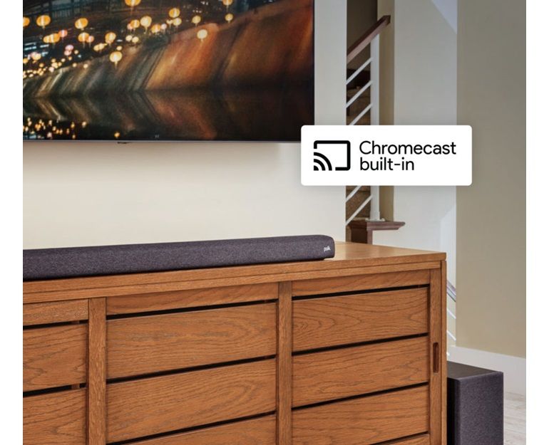 Polk Signa S3 Sound Bar w Arc, BT & Chromecast