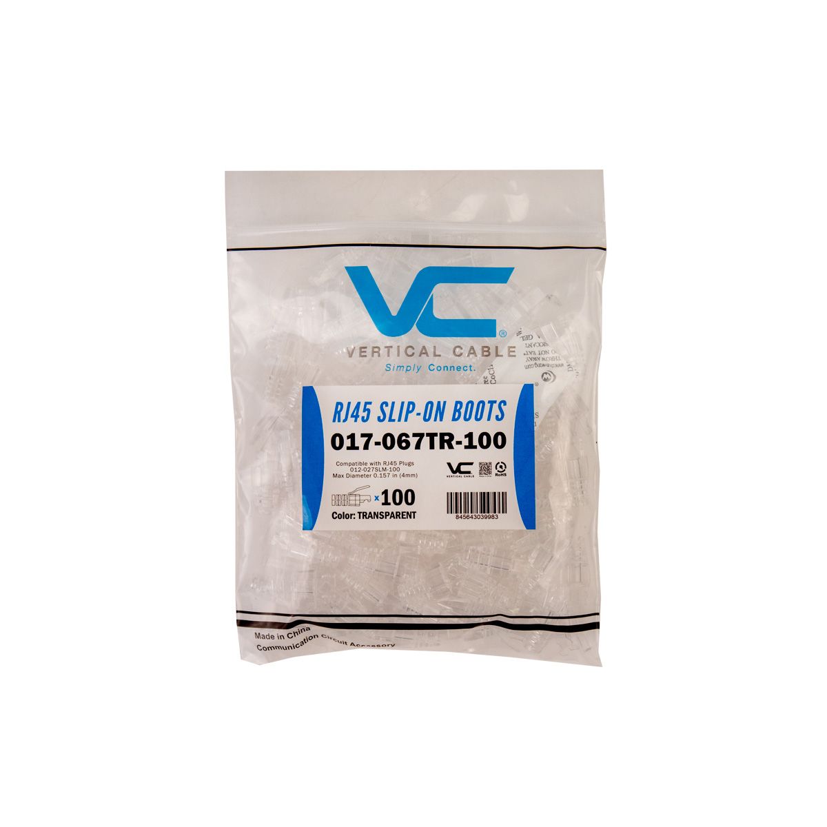 RJ45 - CAT6A - Flexible Slide-on Boot for 012-027SLM-100